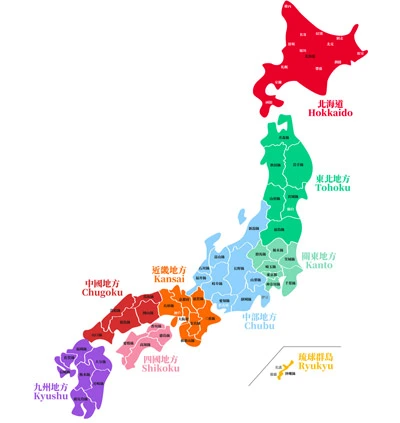 日本市外局番地図